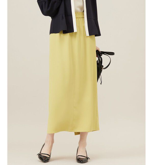 ANY SIS「【撥水・接触冷感・UVカット】コンフォートイージー スカート」|スカート|イエロー