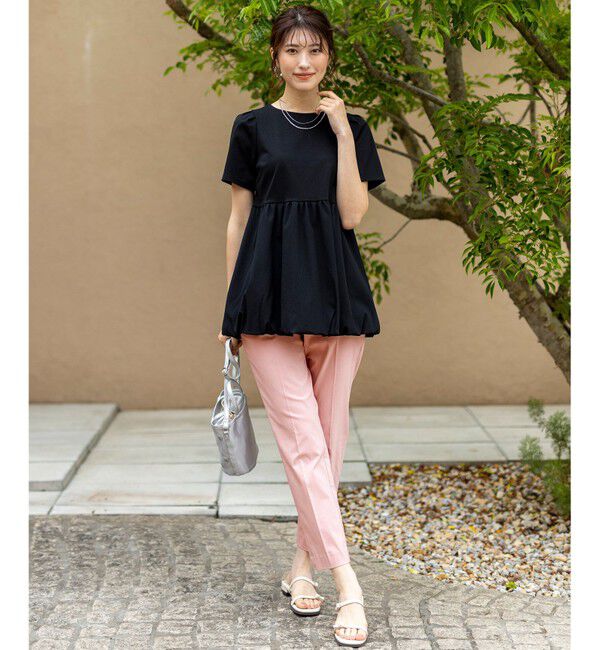 ANY SIS「【ストレッチ・接触冷感・撥水・UVカット・洗える】エアリーストレッチ テーパードパンツ」|その他|