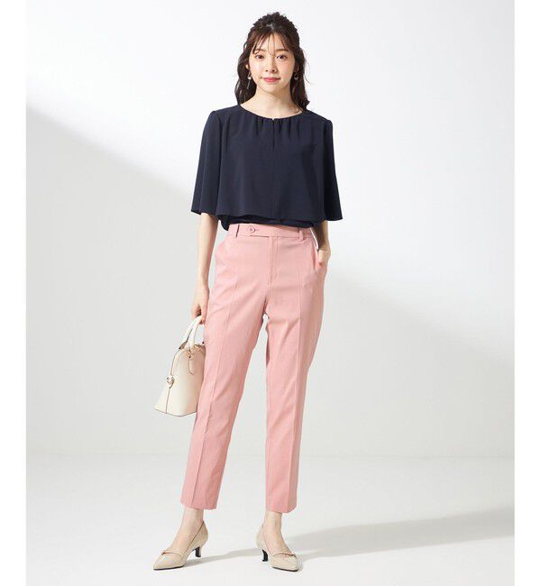 ANY SIS「【ストレッチ・接触冷感・撥水・UVカット・洗える】エアリーストレッチ テーパードパンツ」|その他|