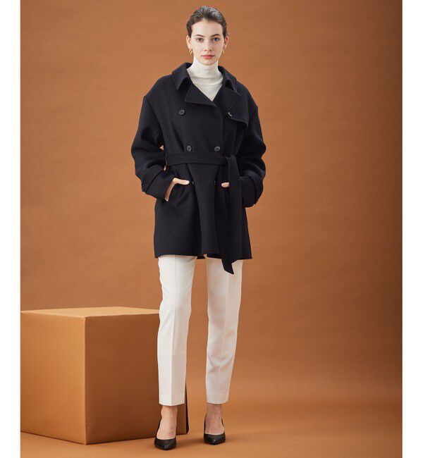 BEIGE,「【WEB限定】JADE / ハーフコート」|チェスターコート|