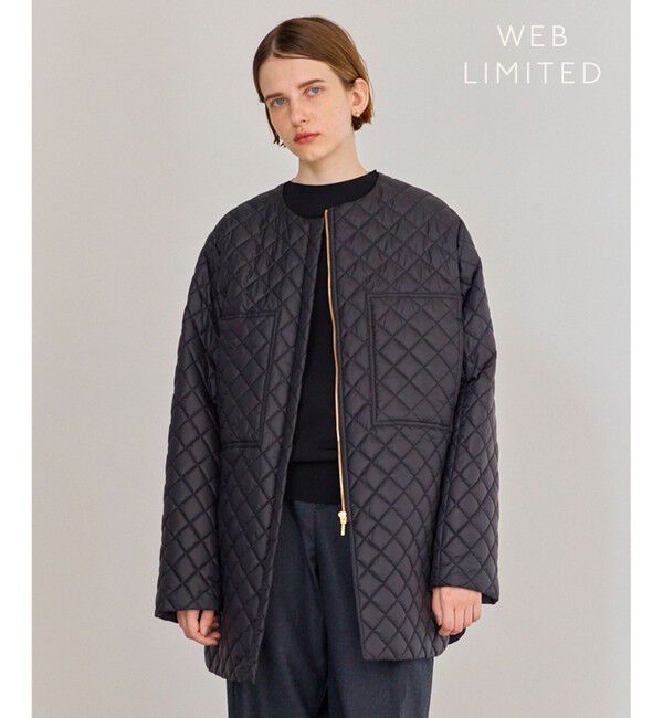 BEIGE,「【WEB限定・洗える】COINTET / 中綿キルティングコート」|その他|Black