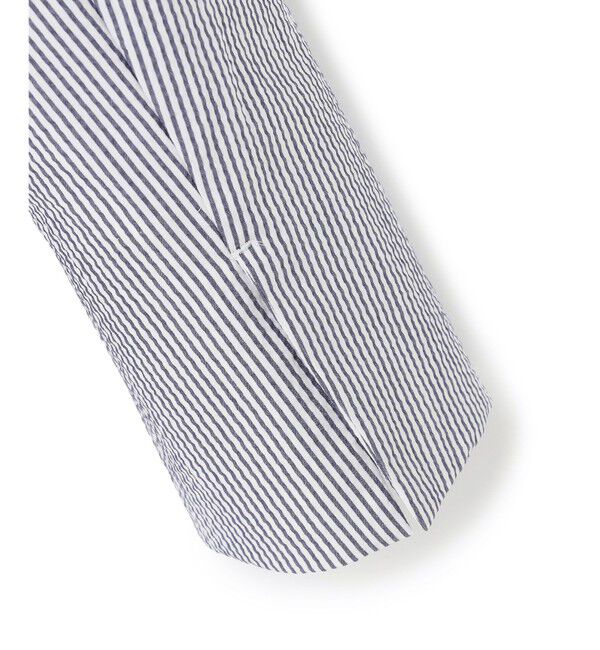 BEIGE,「【洗える・WEB限定】NEMESIA / ソフトサッカーノーカラージャケット」|ノーカラージャケット|