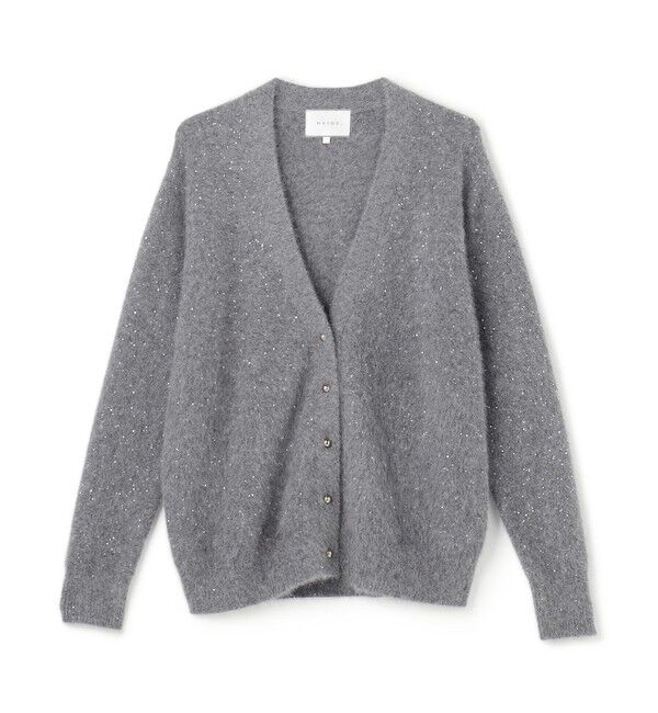 BEIGE,「【Precious掲載】AMARILLO / スパンコールフォックスニットカーディガン」|ニット・セーター|