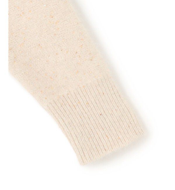BEIGE,「【Precious掲載】AMARILLO / スパンコールフォックスニットカーディガン」|ニット・セーター|