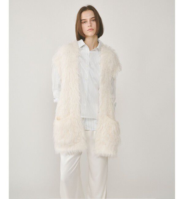 Diagram「起毛ニットベスト」|ベスト・ジレ|ホワイト