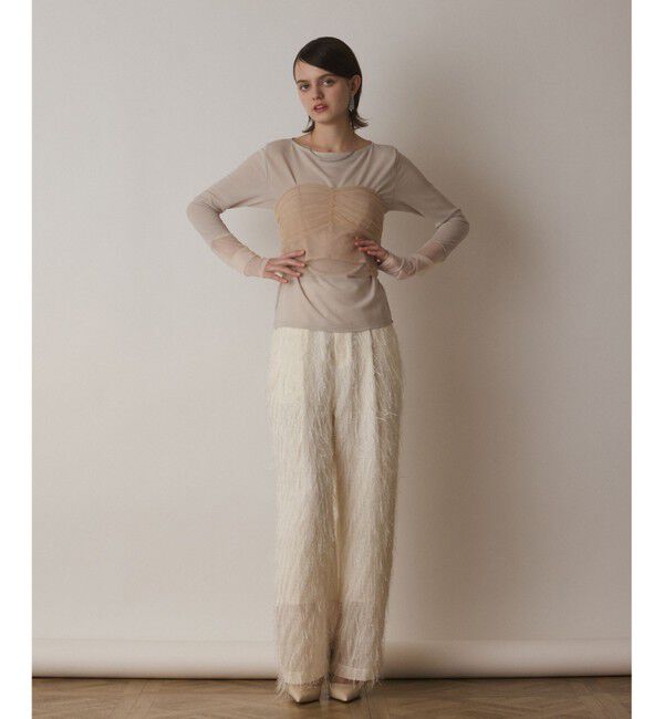 Diagram「チュールベアトップ」|チューブトップ|ベージュ