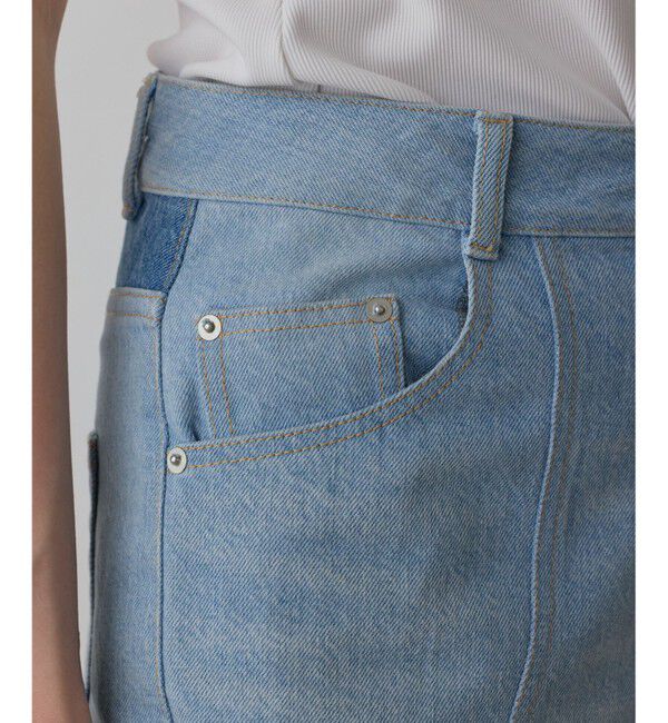 GRACE CONTINENTAL「パッチワークデニムパンツ」|デニム|