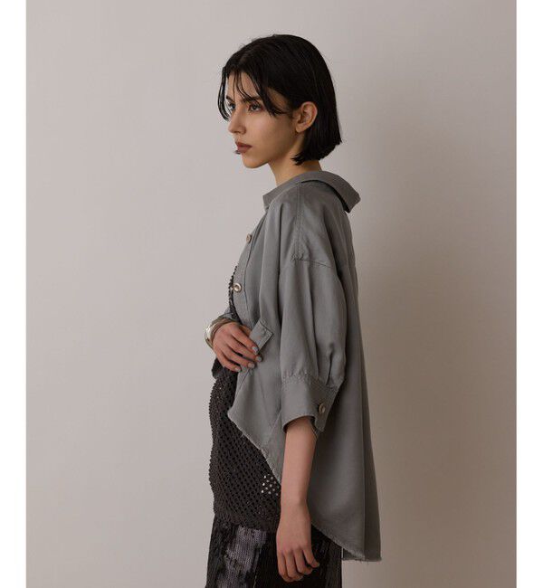 GRACE CONTINENTAL「ハーフスリーブルーズシャツ」|シャツ・ブラウス|