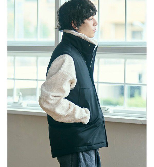 LACOSTE「RDS認証ダウン 耐水透湿 ハイネック ジップアップ ピケダウンベスト」|ダウンベスト・ベスト|