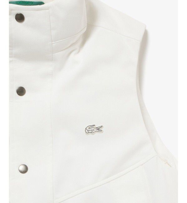 LACOSTE「RDS認証ダウン 耐水透湿 ハイネック ジップアップ ピケダウンベスト」|ダウンベスト・ベスト|