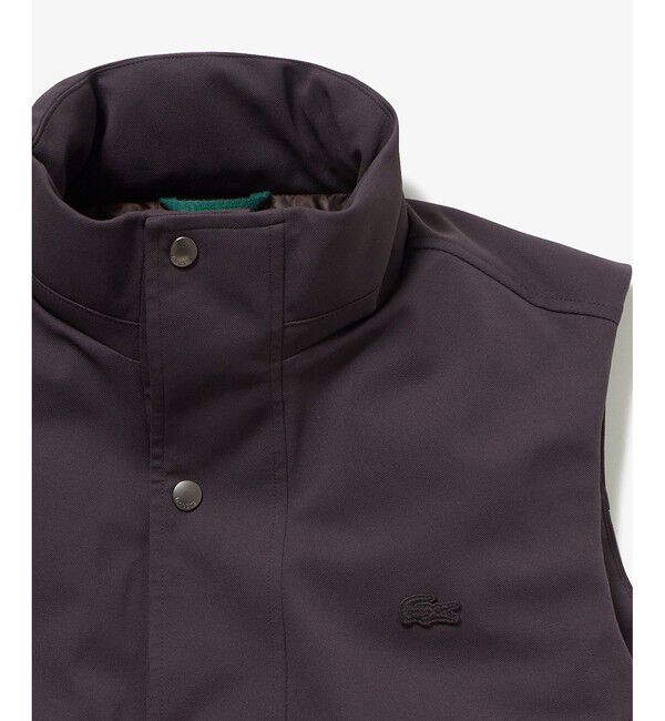 LACOSTE「RDS認証ダウン 耐水透湿 ハイネック ジップアップ ピケダウンベスト」|ダウンベスト・ベスト|