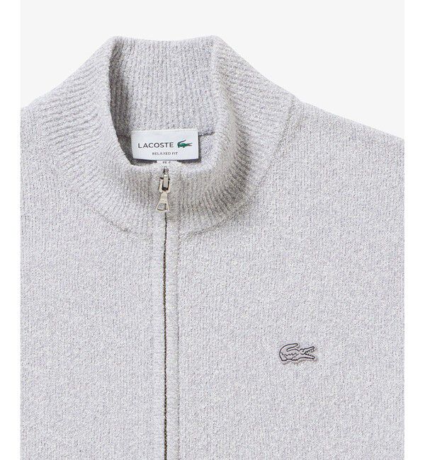 LACOSTE「ブークレー スタンドジップニットカーディガン」|カーディガン|