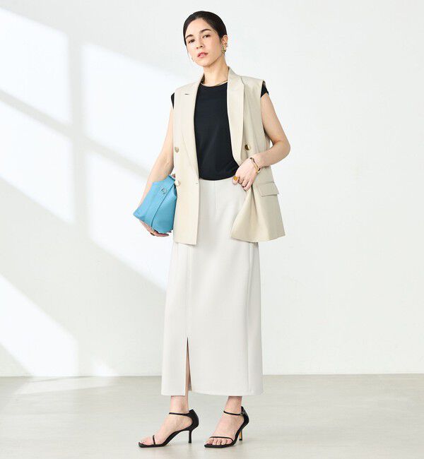 NOLLEY'S sophi「ウォッシャブルダンボール前後2WAYタイトスカート」|タイト|