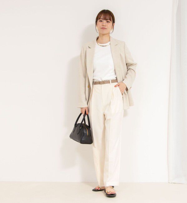 NOLLEY'S「【PR林☆別注カラーあり】ウォッシャブルツイルストレッチ愛されワイドパンツ」|その他|