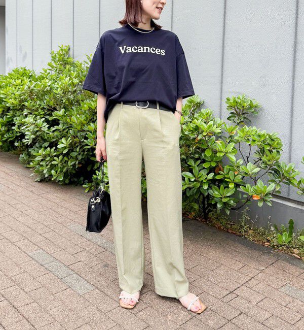 NOLLEY'S「【PR林☆別注カラーあり】ウォッシャブルツイルストレッチ愛されワイドパンツ」|その他|