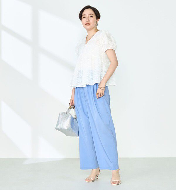 NOLLEY'S「《セットアップ対応》撥水ストレッチタフタツータックパンツ」|その他|