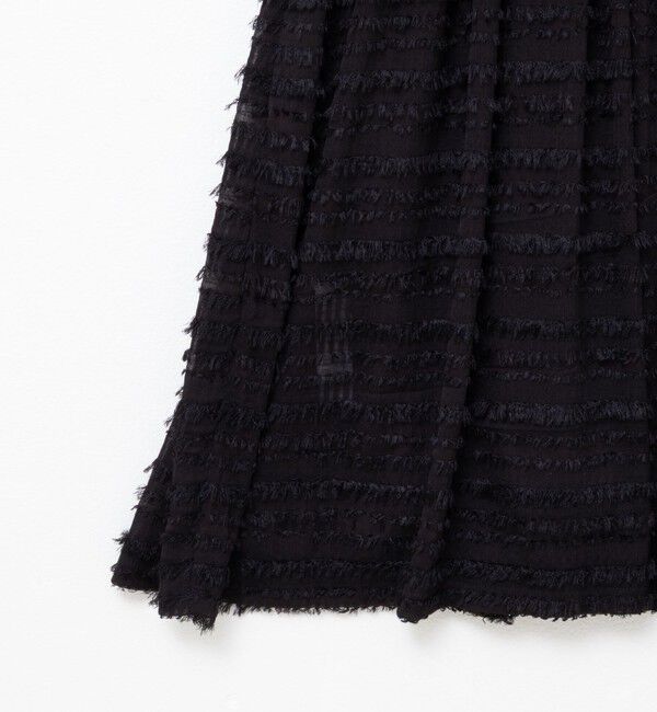 NOLLEY'S「フリンジ生地ニットワンピース」|ワンピース|