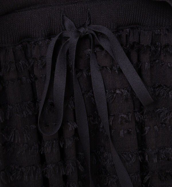 NOLLEY'S「フリンジ生地ニットワンピース」|ワンピース|