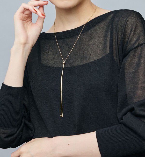 NOLLEY'S sophi「イタリー糸ラメシアー2WAYプルオーバーニット」|ニット・セーター|