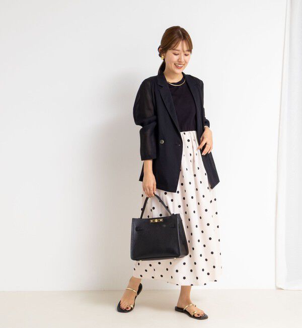 NOLLEY'S「ドットタフタドッキングワンピース」|ワンピース|