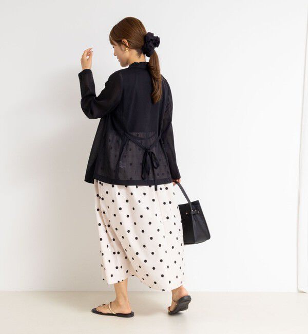 NOLLEY'S「ドットタフタドッキングワンピース」|ワンピース|