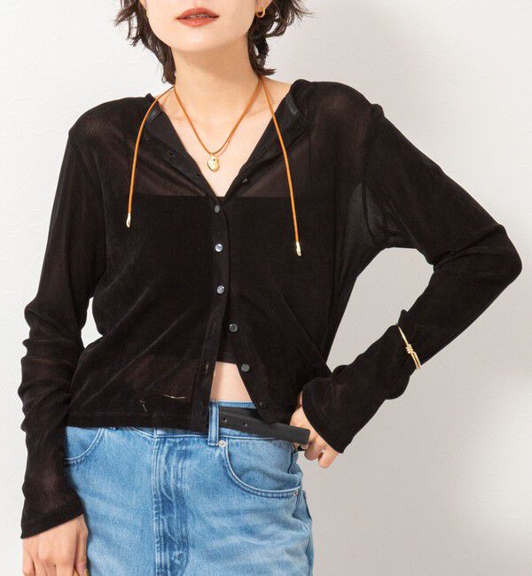 NOLLEY'S「フロッキーチュールカーディガン」|カーディガン|