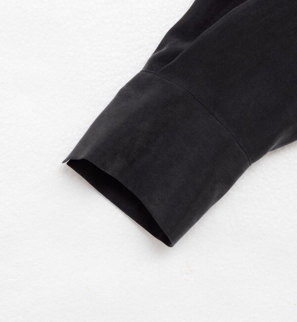 NOLLEY'S「《セットアップ対応》ウォッシャブルシルキーキュプラドレープシャツ」|シャツ・ブラウス|