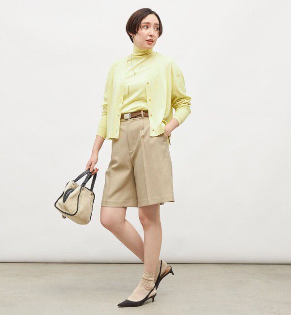 NOLLEY'S「《手洗い可能》《アンサンブル対応》18G天竺ゆったりVネックカーディガン」|カーディガン|