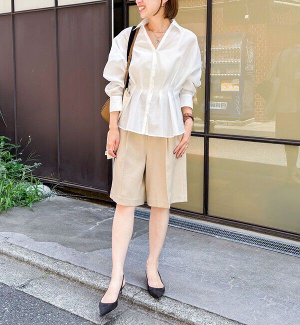 NOLLEY'S「《セットアップ対応》ウォッシャブルウール調ストレッチハーフパンツ」|その他|