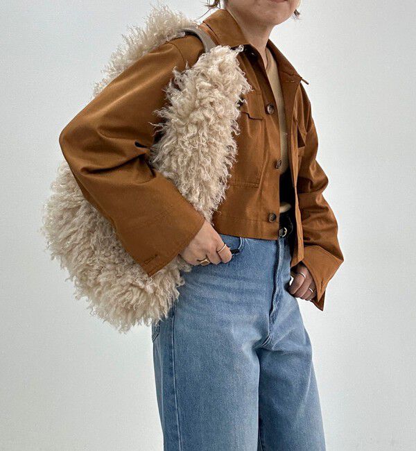 Rie Miller「【PR林☆別注】チベットラムフェイクファーバッグ」|ショルダー・メッセンジャー|