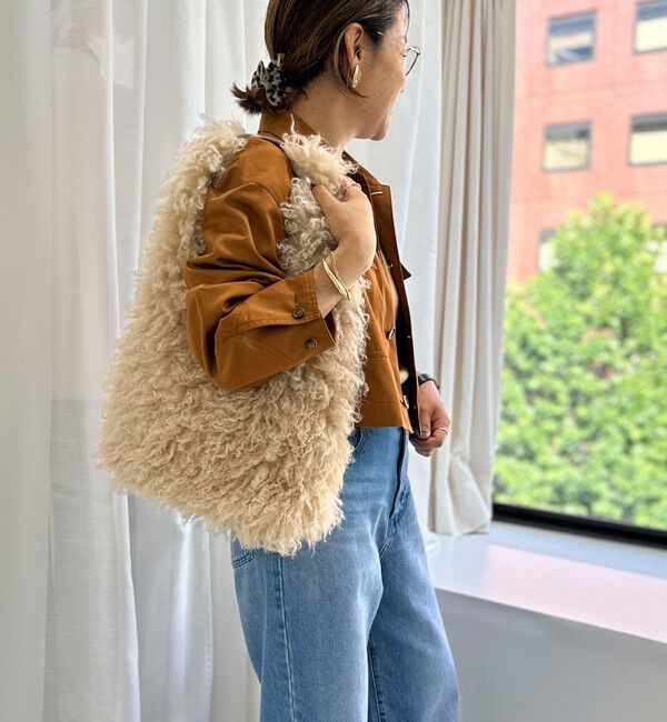 Rie Miller「【PR林☆別注】チベットラムフェイクファーバッグ」|ショルダー・メッセンジャー|