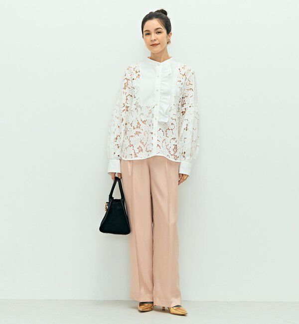NOLLEY'S「刺繍ビブヨーク4WAYフリルブラウス」|シャツ・ブラウス|