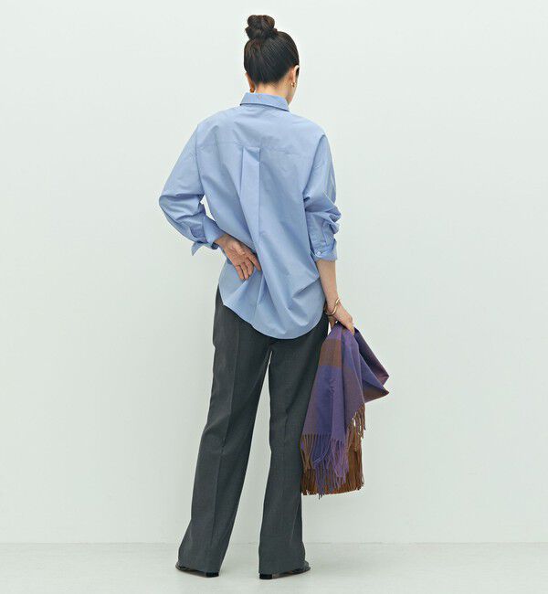 NOLLEY'S sophi「《セットアップ対応》ウォッシャブルソフトシャンブレーセミフレアパンツ」|その他|