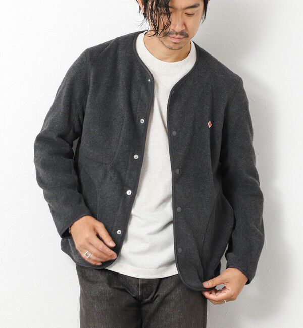 NOLLEY'S goodman「【DANTON/ダントン】JD-8939 FLEECE COLLARLESS JACKET 25AW」|ブルゾン・スタジャン|