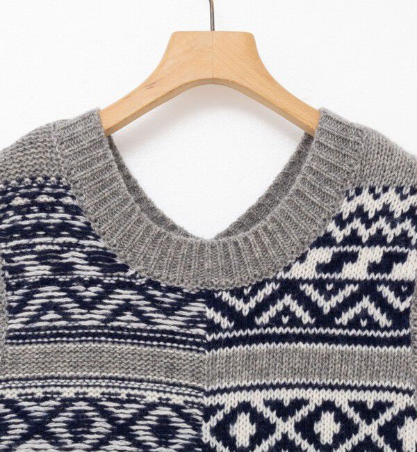 Rie Miller「ノルディック柄2WAYベスト」|ベスト・ジレ|