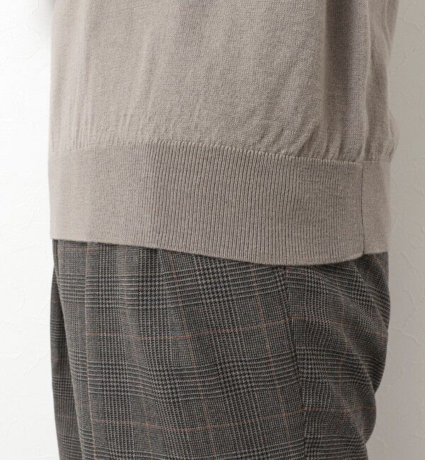 NOLLEY'S goodman「14G成型 ウォッシャブル NSN長袖ポロニット 25AW」|ニット・セーター|