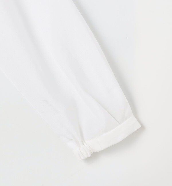 NOLLEY'S「ウォッシャブル前チュールフリルブラウス」|シャツ・ブラウス|