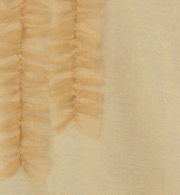 NOLLEY'S「ウォッシャブル前チュールフリルブラウス」|シャツ・ブラウス|