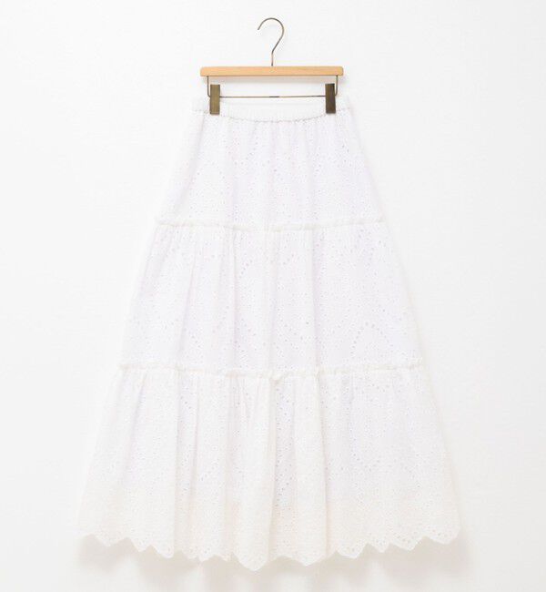 MAQWEL「【MAQWEL/マクウェル】《セットアップ対応》ウォッシャブルエンブロイダリーレーススカート」|スカート|