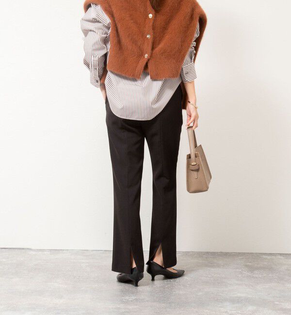 NOLLEY'S「《セットアップ対応》ウォッシャブルストレッチギャババックスリットパンツ」|その他|