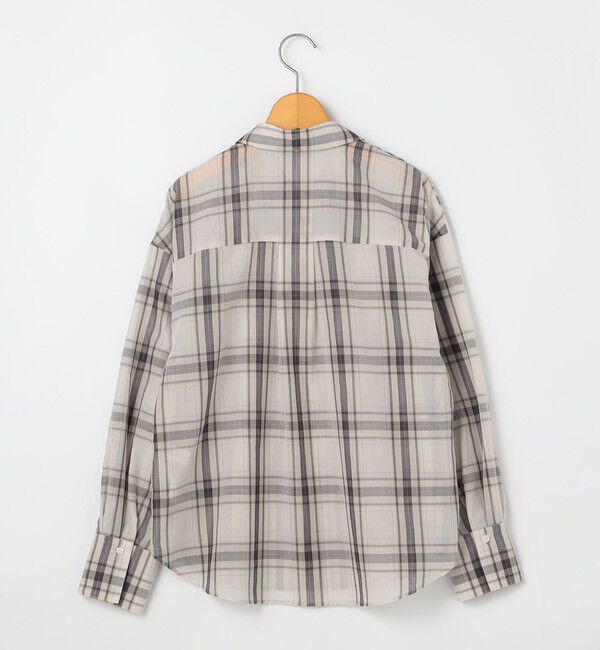NOLLEY'S「ウォッシャブルリボン付きチェックシャツ」|シャツ・ブラウス|