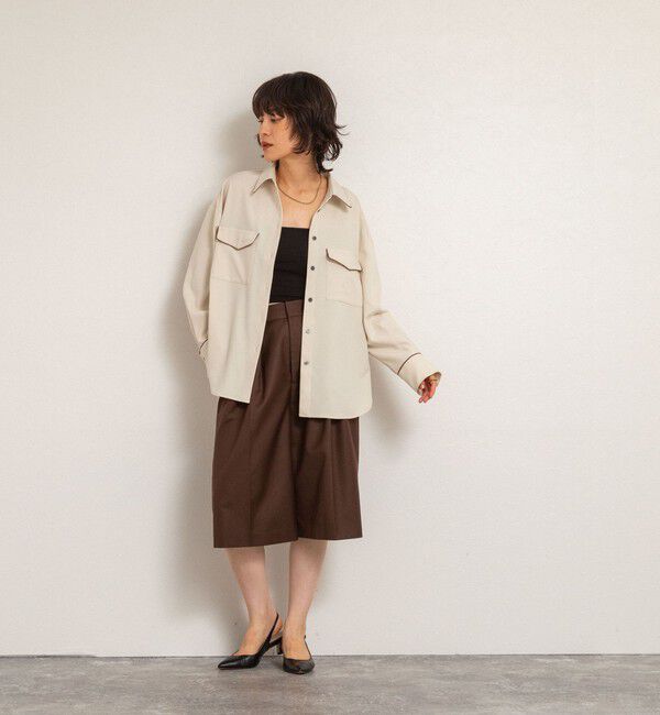 MAQWEL「【MAQWEL/マクウェル】パイピングシャツ」|シャツ・ブラウス|