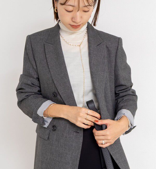 NOLLEY'S sophi「ウォッシャブルシャークダブルジャケット」|テーラードジャケット|