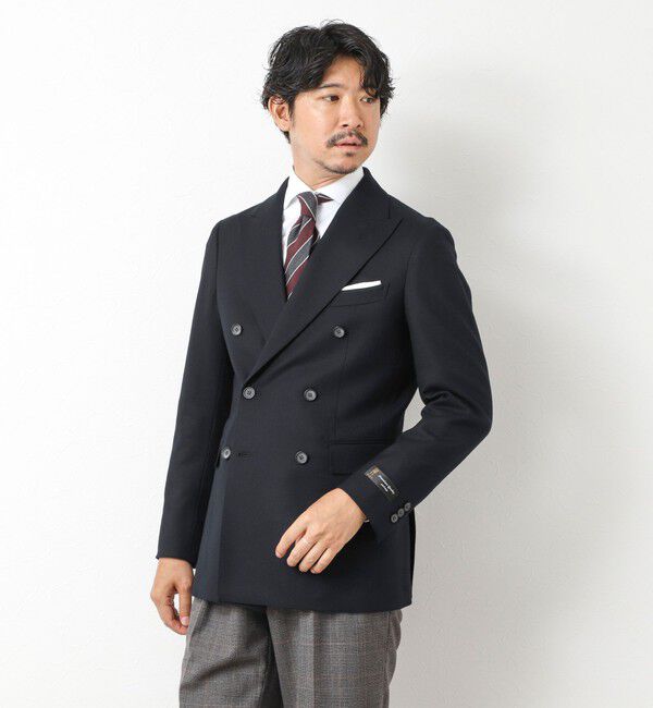 NOLLEY'S goodman「《ビジカジ対応》尾州 WOOL W JACKET 25AW」|テーラードジャケット|