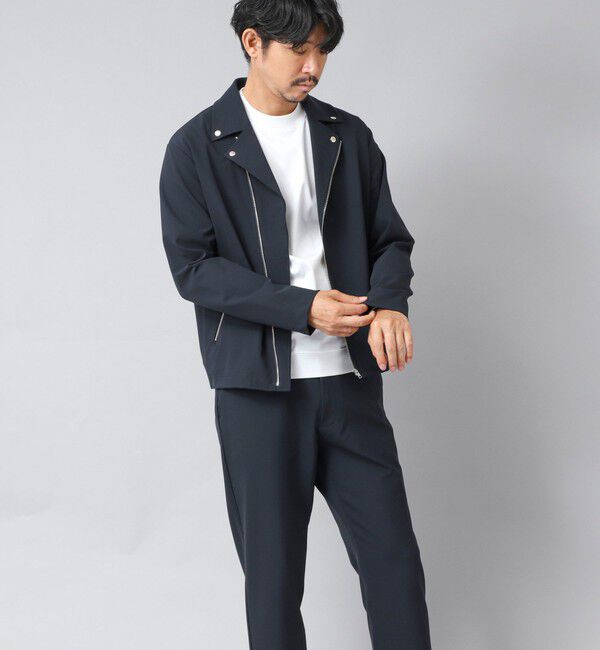 NOLLEY'S goodman「【ACTIVE SECT】《限定展開》ハイストレッチダブルライダース 25AW」|ブルゾン・スタジャン|