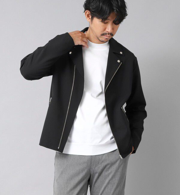 NOLLEY'S goodman「【ACTIVE SECT】《限定展開》ハイストレッチダブルライダース 25AW」|ブルゾン・スタジャン|