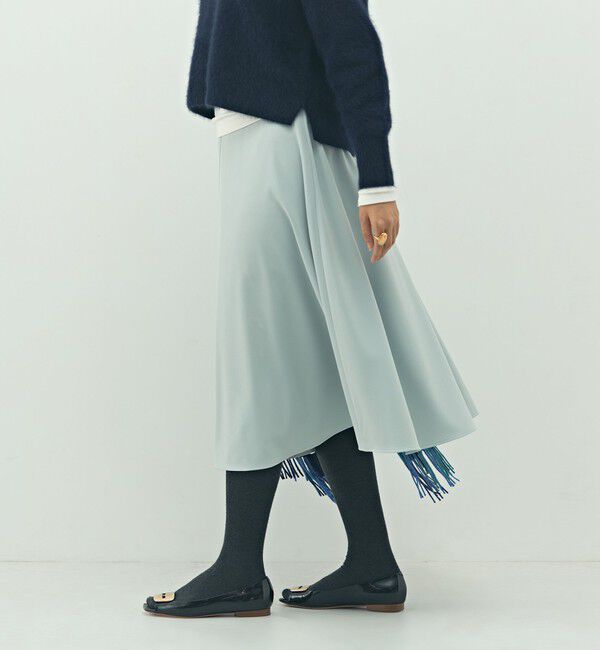 NOLLEY'S「ウォッシャブル2WAYストレッチフレアスカート」|フレア|