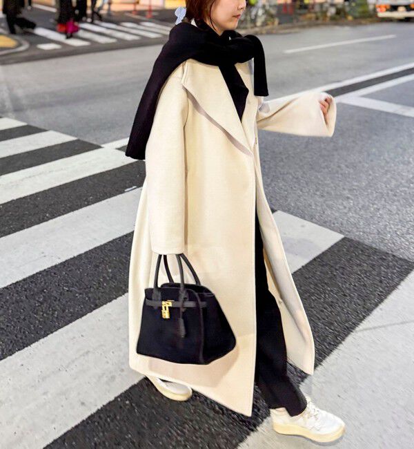 NOLLEY'S sophi「【一部WEB限定色】アンゴラビーバーベルテッドロングコート」|その他|