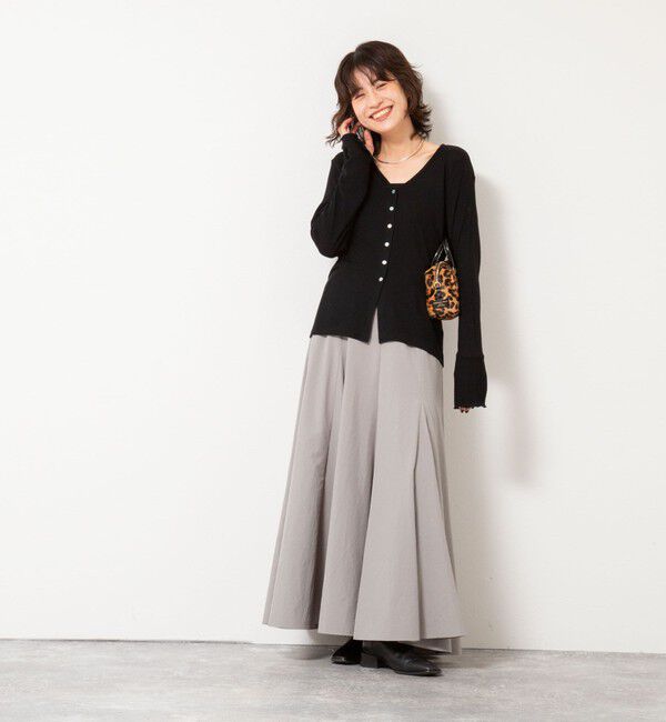 NOLLEY'S「MY STANDARD ウォッシャブルリブカーディガン」|カーディガン|