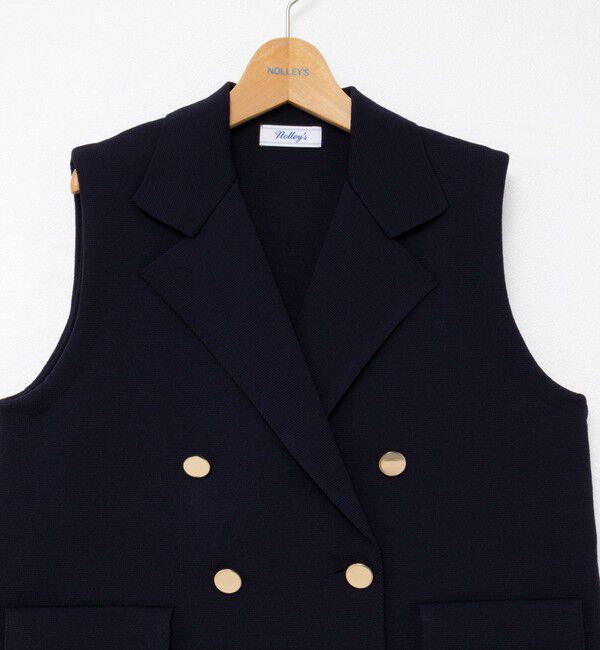 NOLLEY'S「《手洗い可能》ミラノリブニットベスト」|ベスト・ジレ|